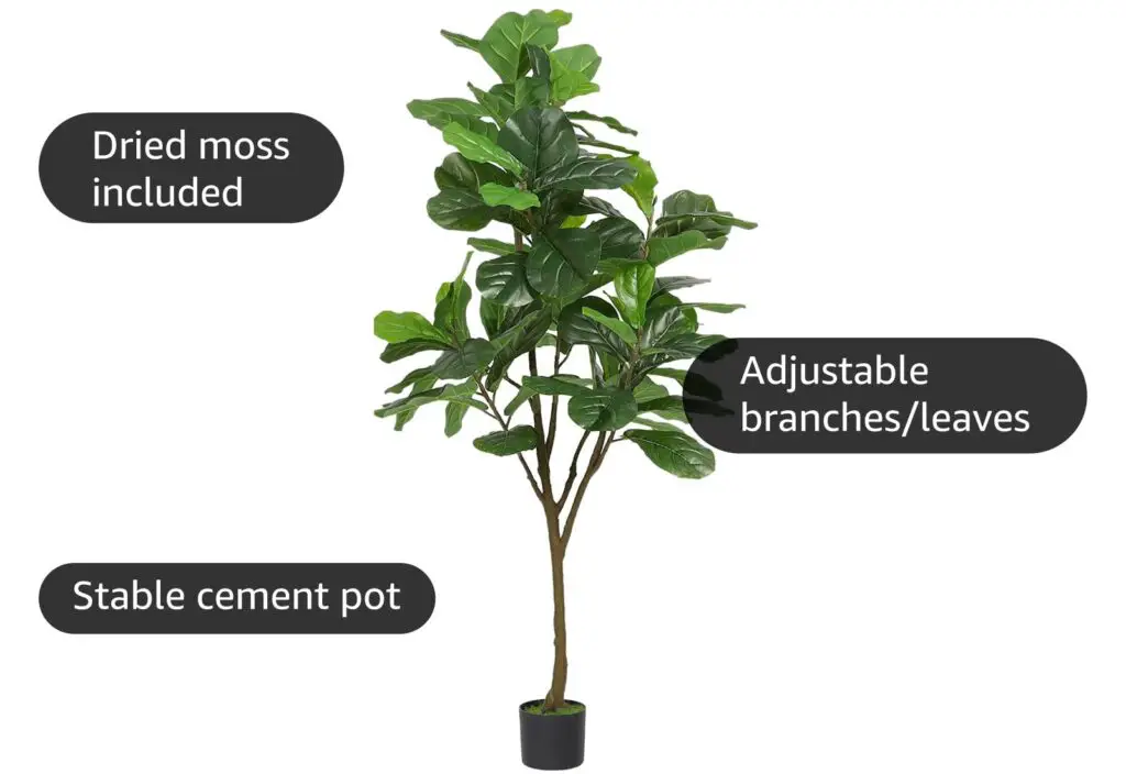 Faux Fiddle Leaf Fig Tree